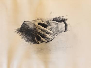 Study of hands thumb