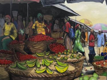 Original Impressionism Landscape Paintings by Ayomide Joshua