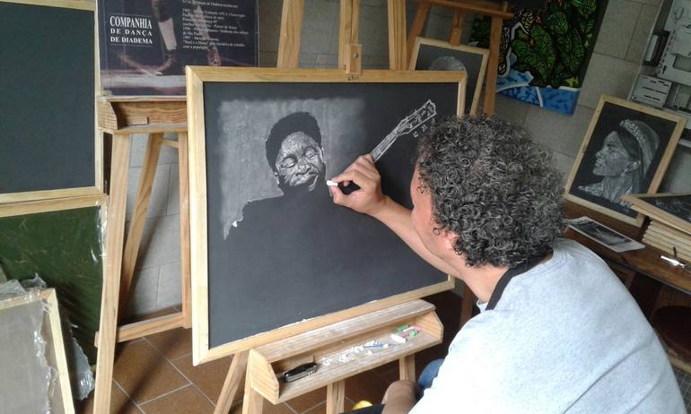 Original Portrait Drawing by Marcos Aurelio