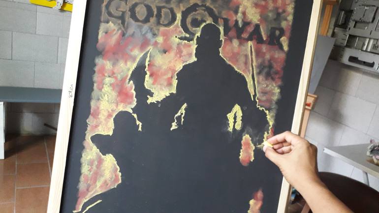 Original Illustration Cinema Painting by Marcos Aurelio