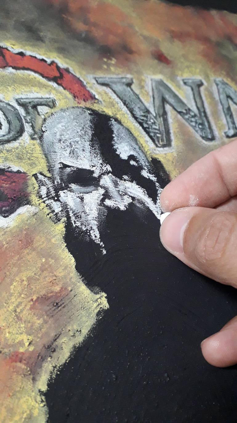 Original Illustration Cinema Painting by Marcos Aurelio