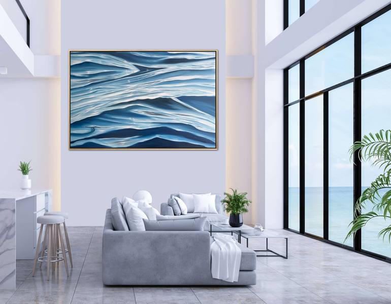 Original Abstract Seascape Painting by Alanah Jarvis