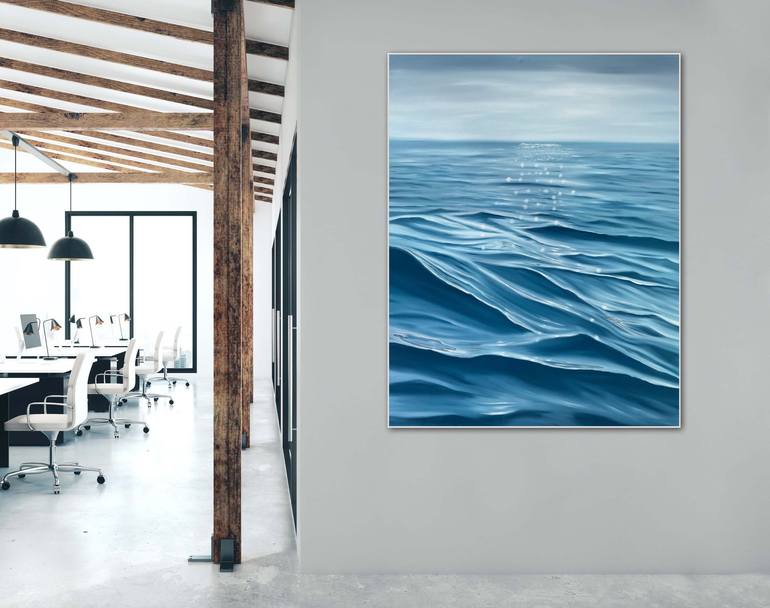 Original Abstract Seascape Painting by Alanah Jarvis