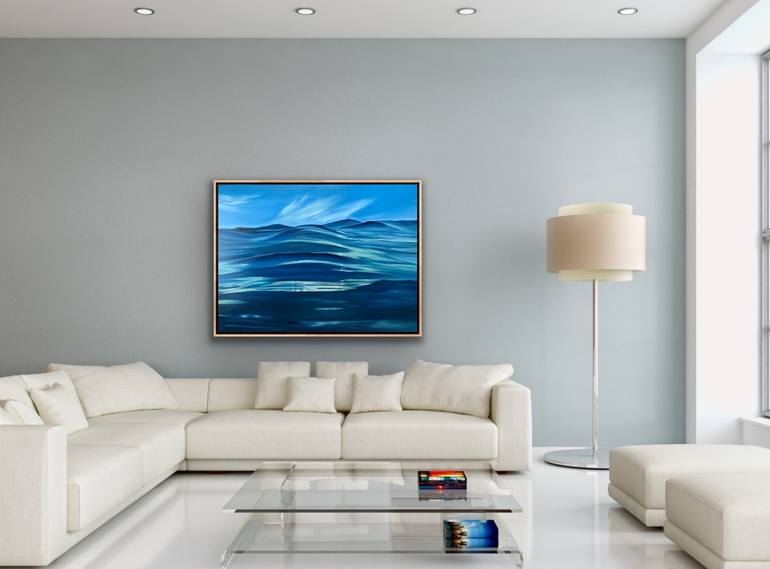 Original Abstract Expressionism Seascape Painting by Alanah Jarvis