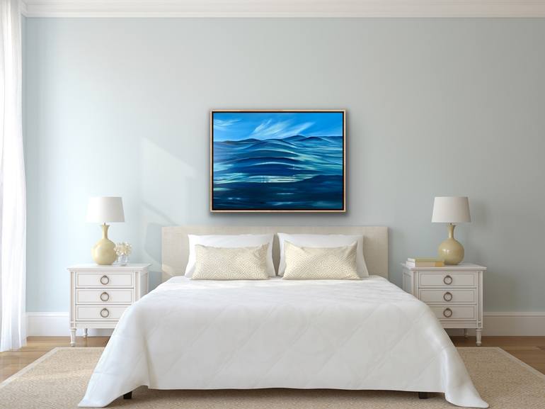 Original Abstract Expressionism Seascape Painting by Alanah Jarvis