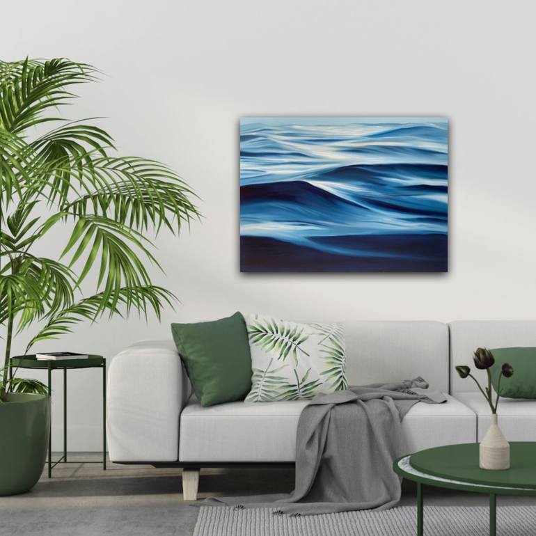 Original Abstract Seascape Painting by Alanah Jarvis