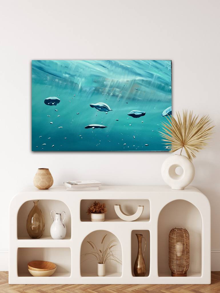 Original Abstract Seascape Painting by Alanah Jarvis