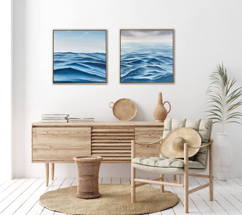 Original framed Seascape Painting by Alanah Jarvis