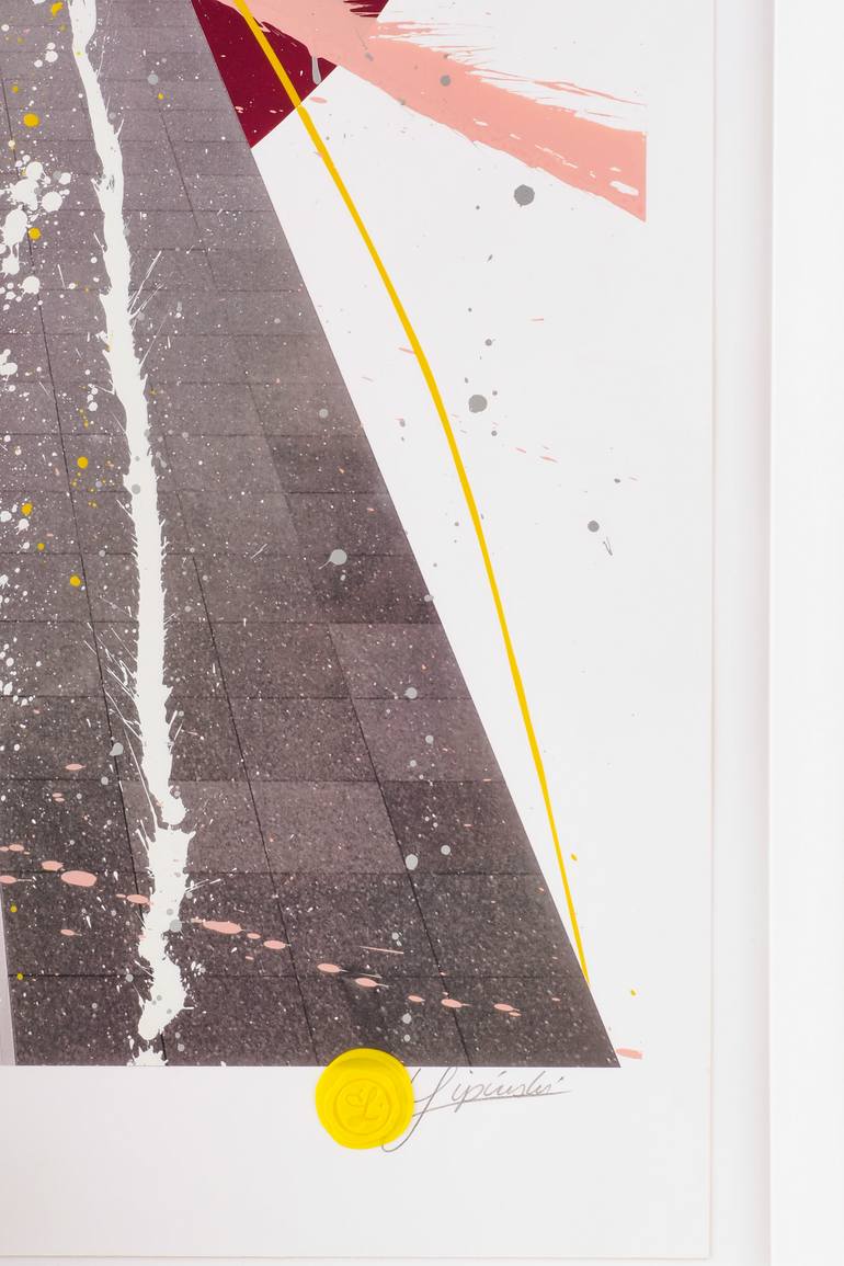 Original Abstract Architecture Mixed Media by Oliver Lipinski
