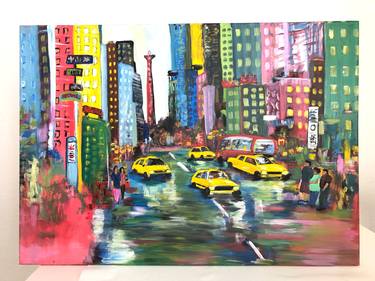 Print of Abstract Cities Paintings by Tamanna Pathak