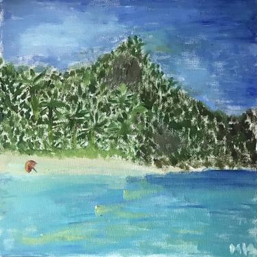 Original Beach Painting by Maria Isaychikova