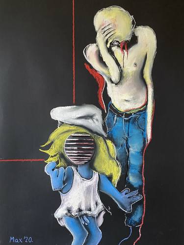 Original Expressionism Mortality Paintings by Maksimilijan Maric