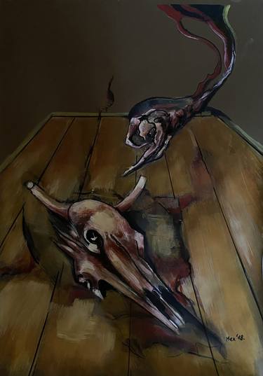 Original Conceptual Mortality Paintings by Maksimilijan Maric