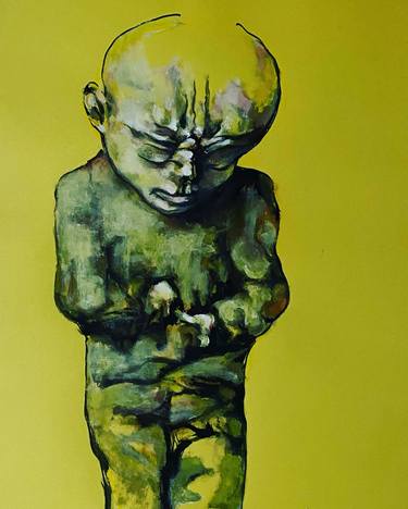 Original Expressionism Children Paintings by Maksimilijan Maric