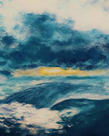 Original Impressionism Seascape Paintings by PJP Martin