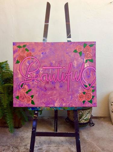 Original Calligraphy Painting by Fernanda Zapata