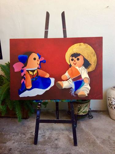 Original Culture Painting by Fernanda Zapata