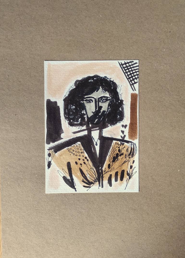 Original Abstract People Drawing by Sophie Vanderfeld