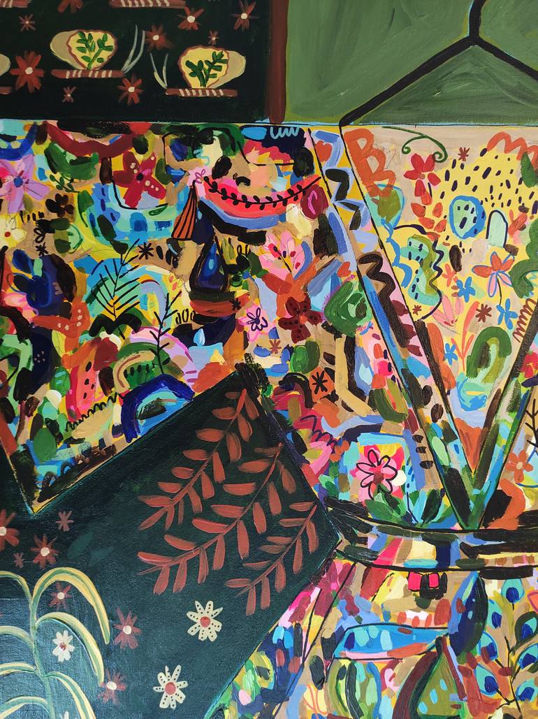 Original Abstract Fashion Painting by Sophie Vanderfeld