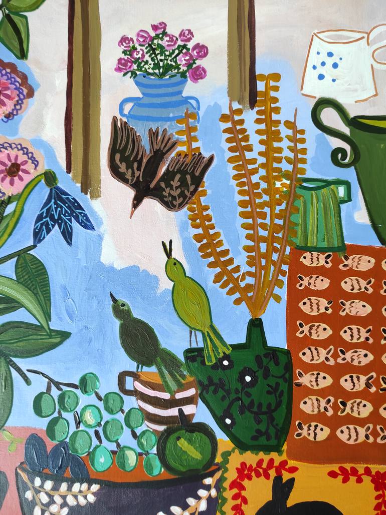 Original Abstract Still Life Painting by Sophie Vanderfeld