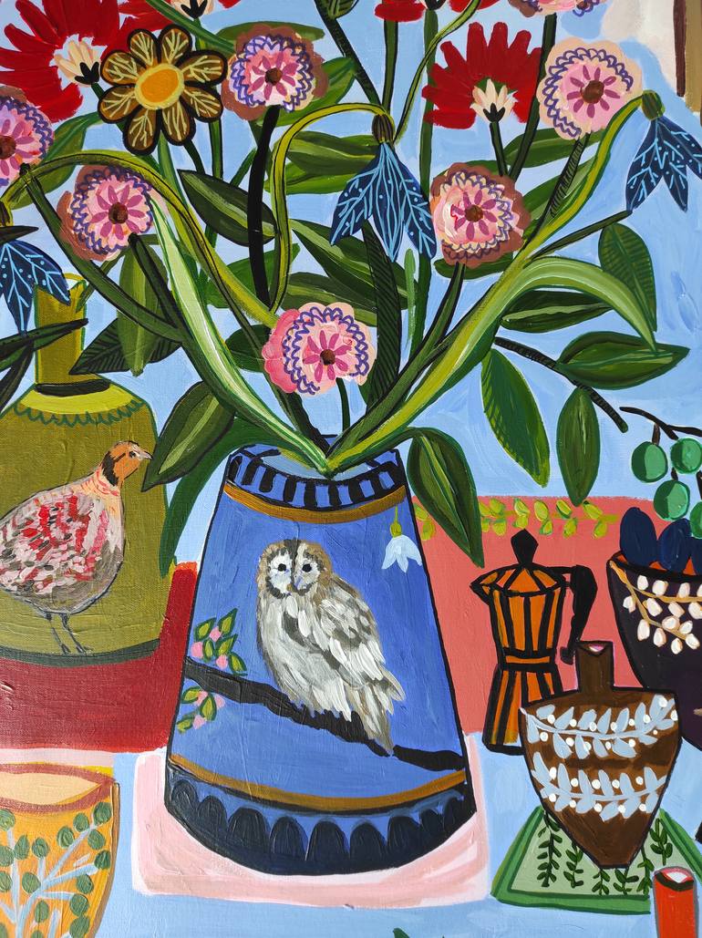 Original Abstract Still Life Painting by Sophie Vanderfeld