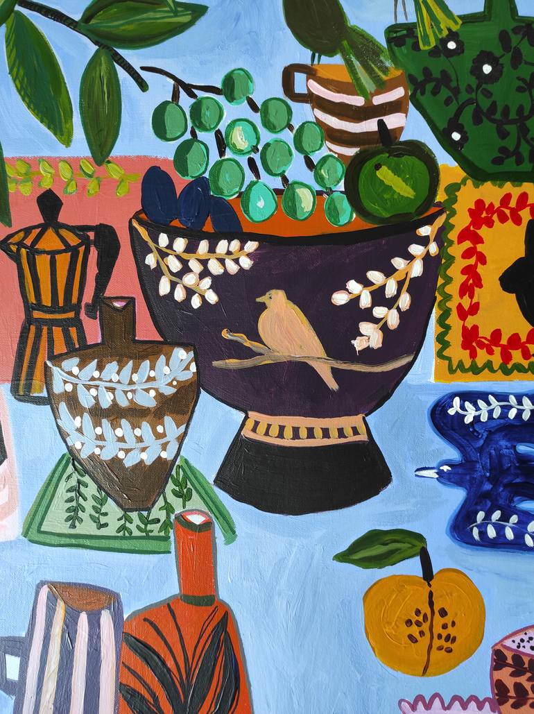 Original Abstract Still Life Painting by Sophie Vanderfeld