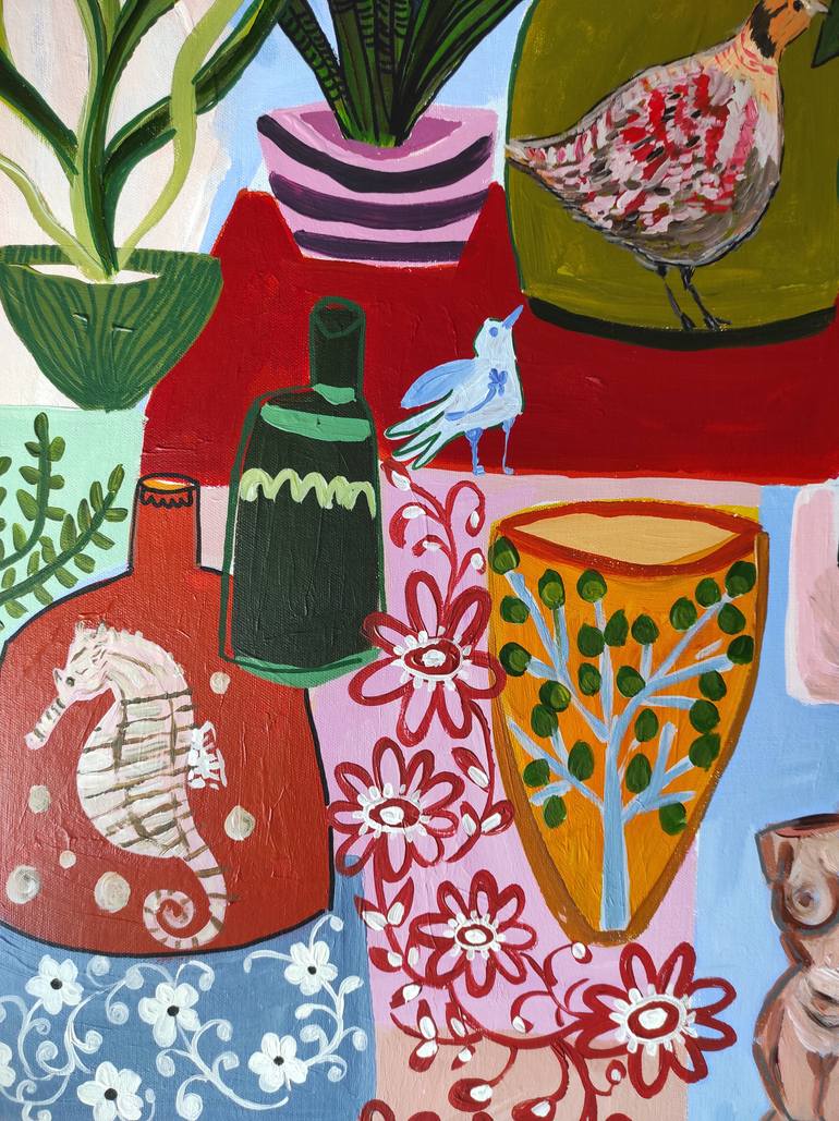 Original Abstract Still Life Painting by Sophie Vanderfeld
