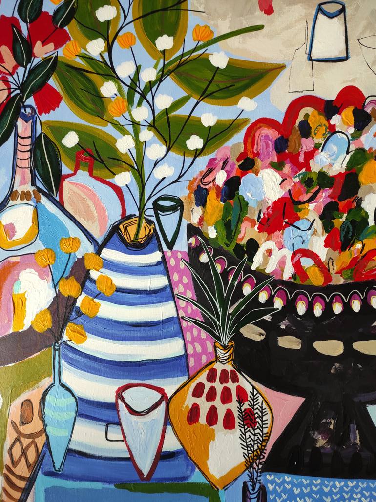 Original Abstract Still Life Painting by Sophie Vanderfeld