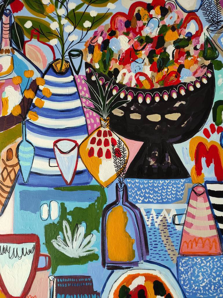 Original Abstract Still Life Painting by Sophie Vanderfeld