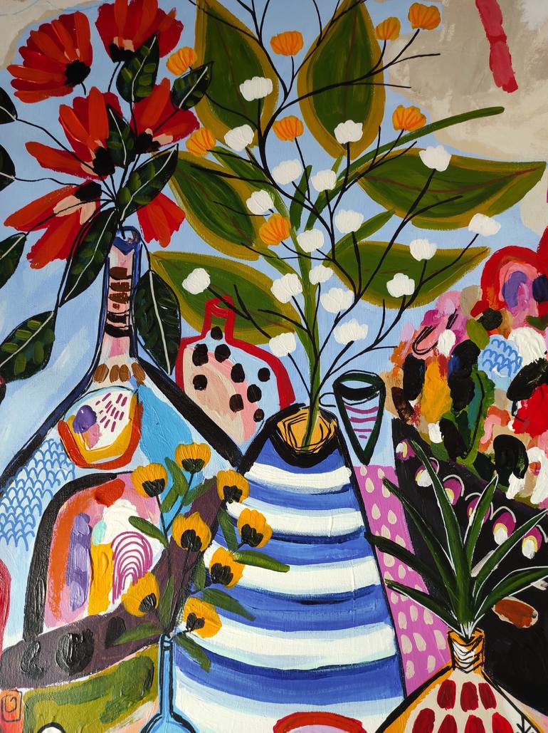 Original Abstract Still Life Painting by Sophie Vanderfeld