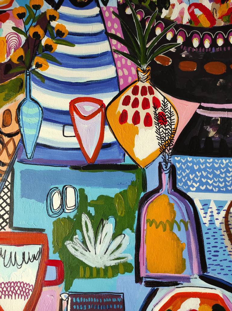 Original Abstract Still Life Painting by Sophie Vanderfeld