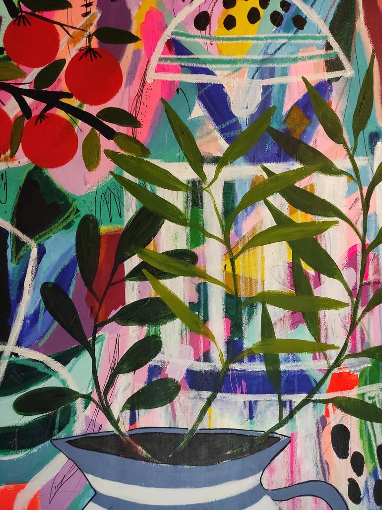 Original Abstract Still Life Painting by Sophie Vanderfeld