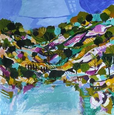 Original Abstract Landscape Paintings by Sophie Vanderfeld