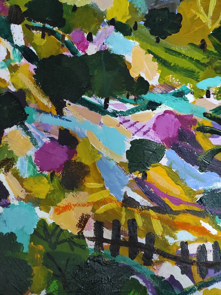 Original Abstract Landscape Painting by Sophie Vanderfeld