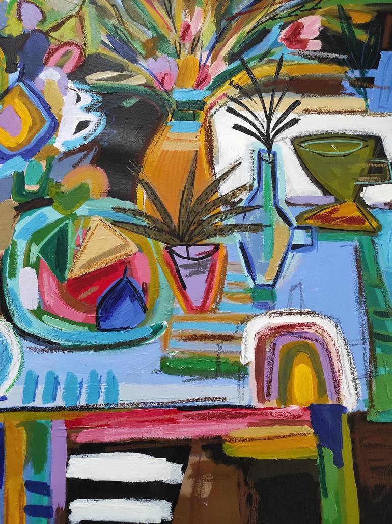 Original Abstract Still Life Painting by Sophie Vanderfeld