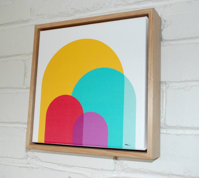 Original Abstract Geometric Printmaking by Angela McNiece