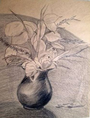 "Floral Bouquet in Graphite," thumb