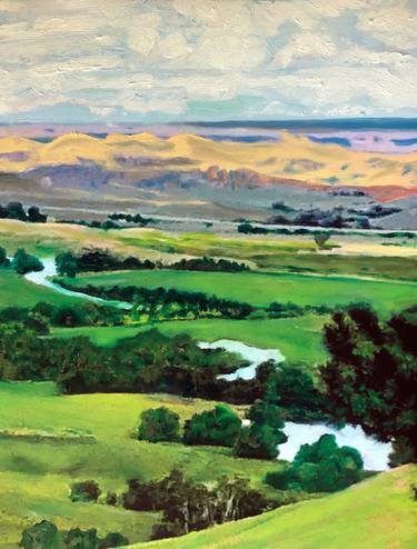 Original Illustration Landscape Paintings by Elizabeth Allensworth George