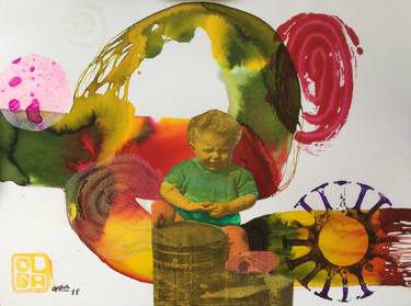 Print of Abstract Children Paintings by Olga Moreno Maza