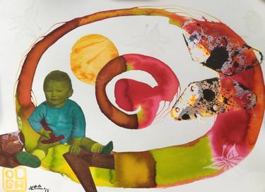 Print of Children Paintings by Olga Moreno Maza