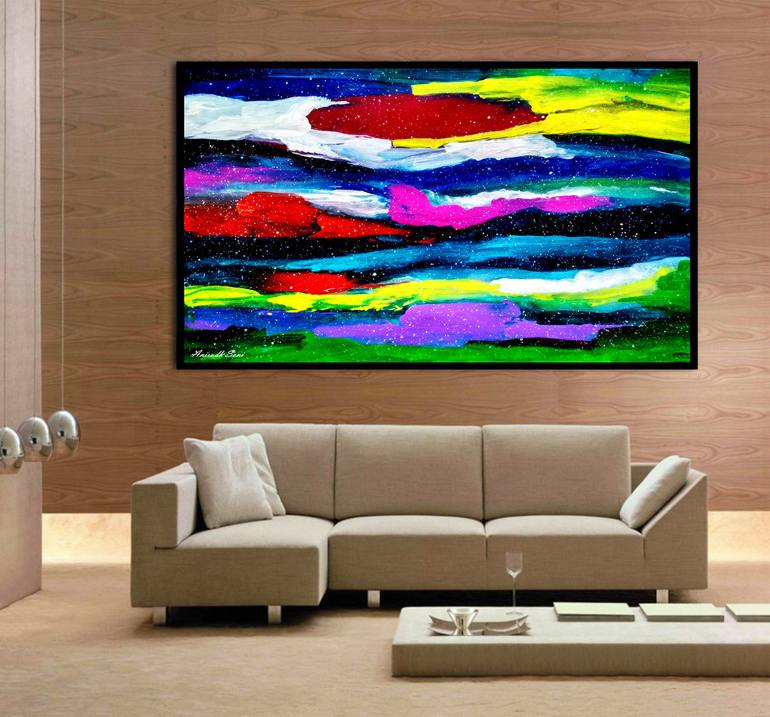 Original Abstract Expressionism Abstract Painting by Anirudh Soni