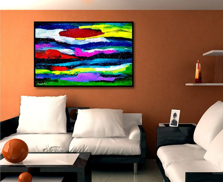 Original Abstract Expressionism Abstract Painting by Anirudh Soni