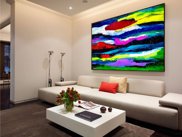 Original Abstract Expressionism Abstract Painting by Anirudh Soni