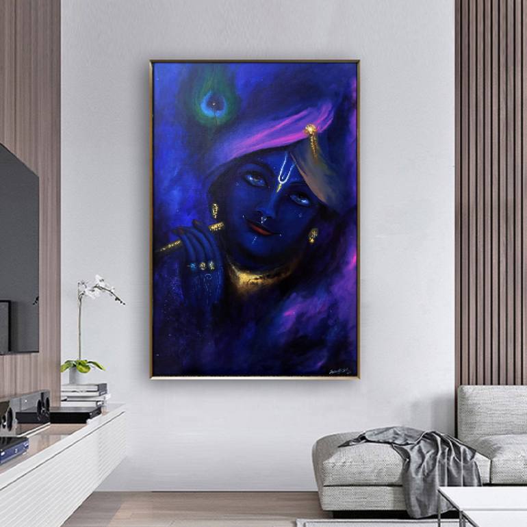 Original Abstract Expressionism Abstract Painting by Anirudh Soni