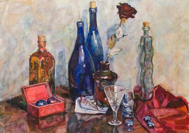 Print of Impressionism Still Life Paintings by Vladimir Li