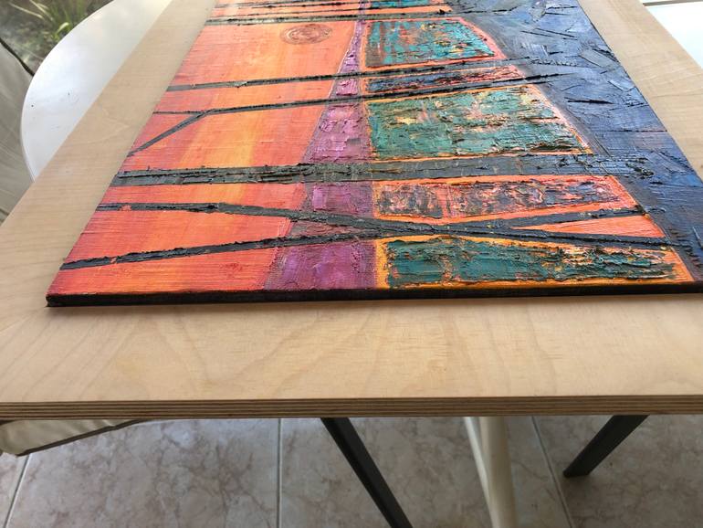 Original Abstract Expressionism Abstract Painting by Rodney Salter
