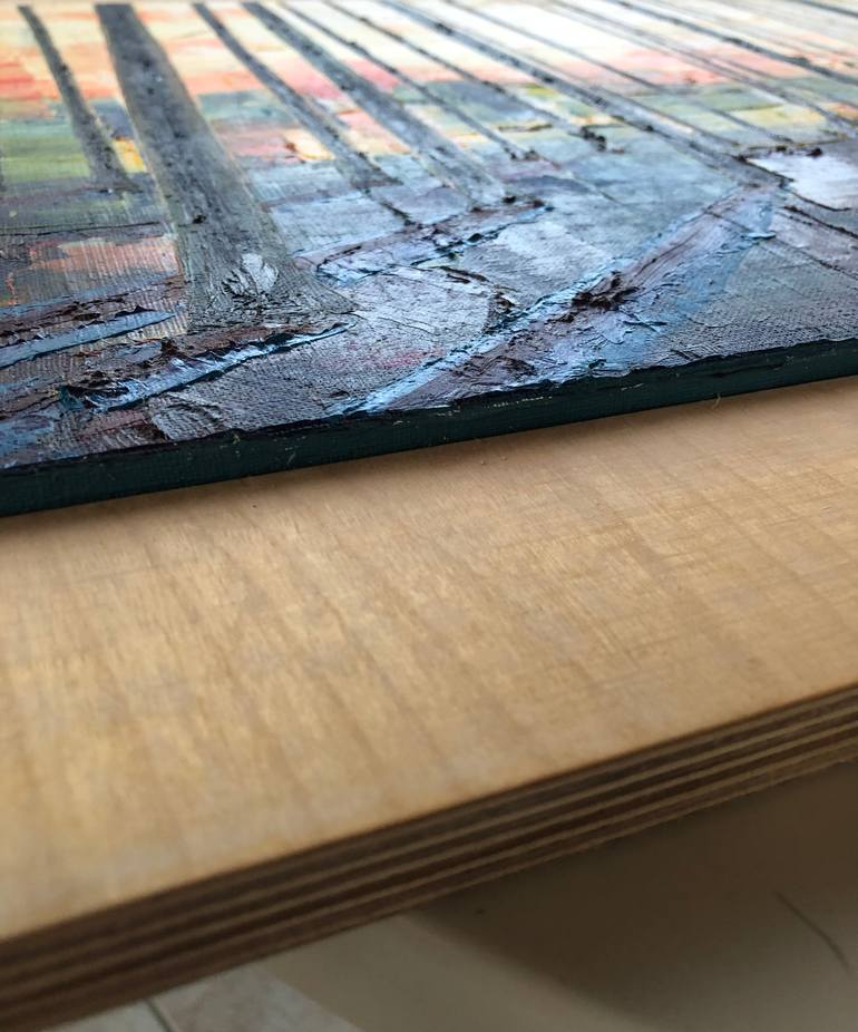 Original Abstract Expressionism Landscape Painting by Rodney Salter