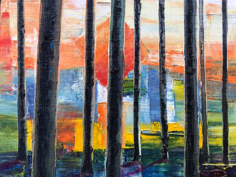 Original Abstract Expressionism Landscape Painting by Rodney Salter