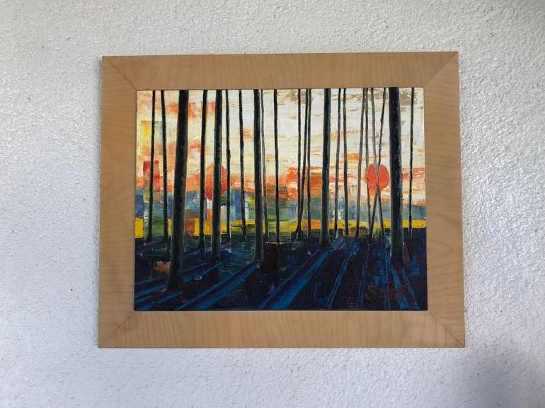 Original Abstract Expressionism Landscape Painting by Rodney Salter