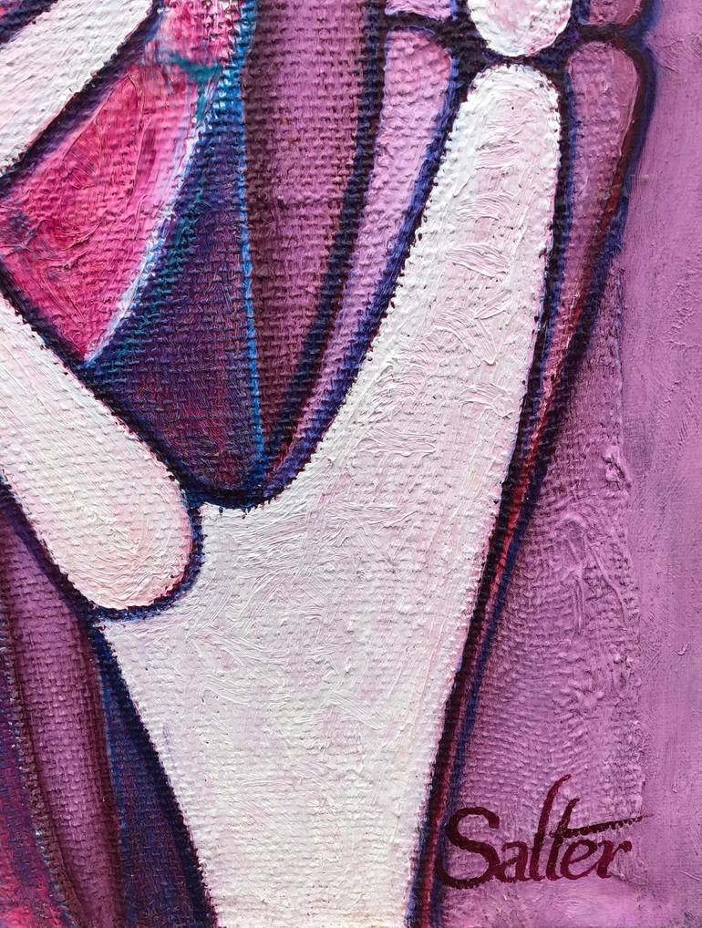 Original Abstract Expressionism Nude Painting by Rodney Salter